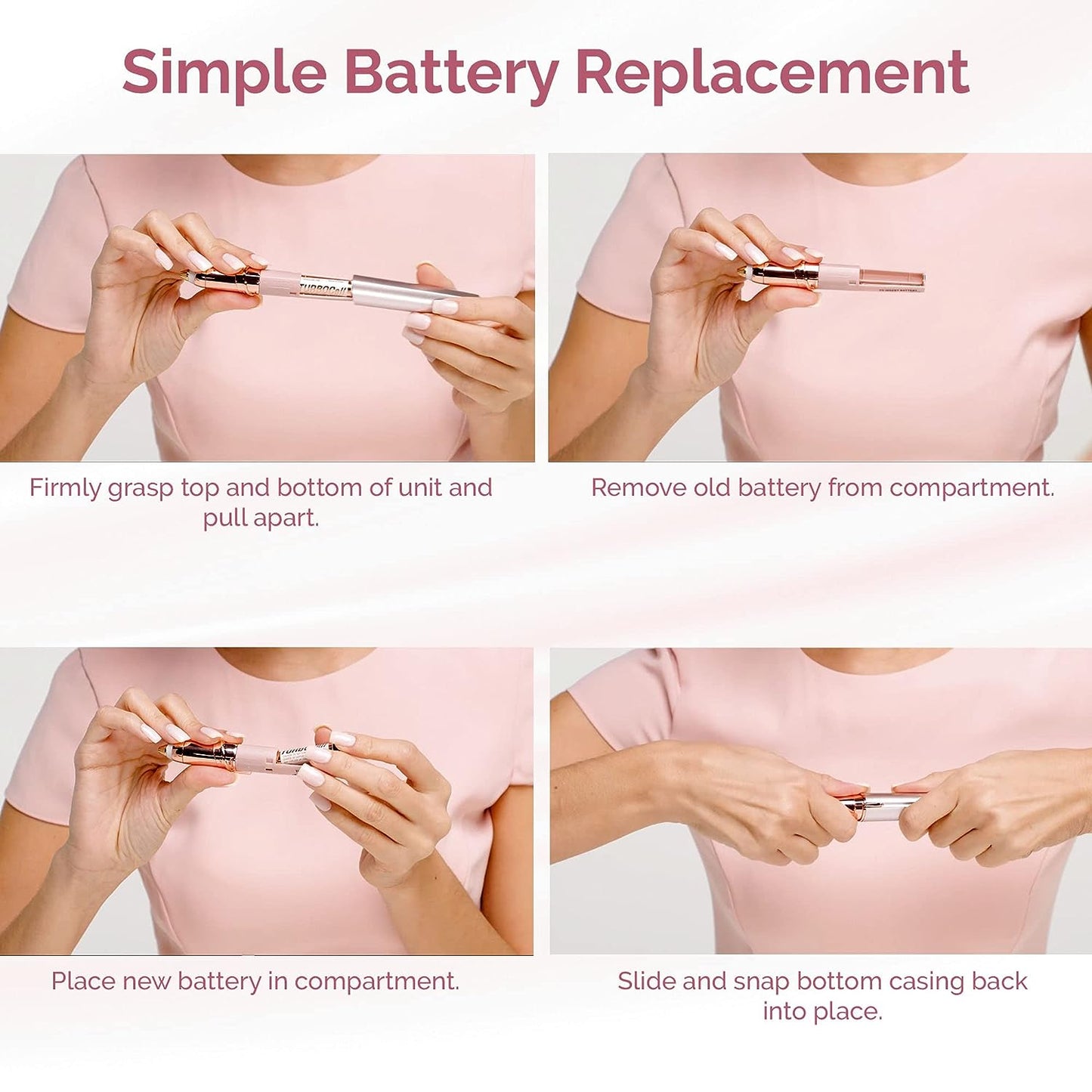 Flawless Eyebrow Hair Remover – Painless Electric Trimmer for Women's Facial Hair