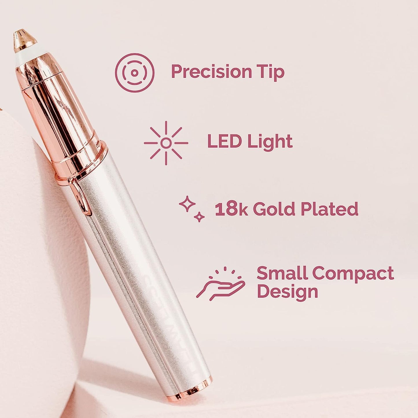 Flawless Eyebrow Hair Remover – Painless Electric Trimmer for Women's Facial Hair